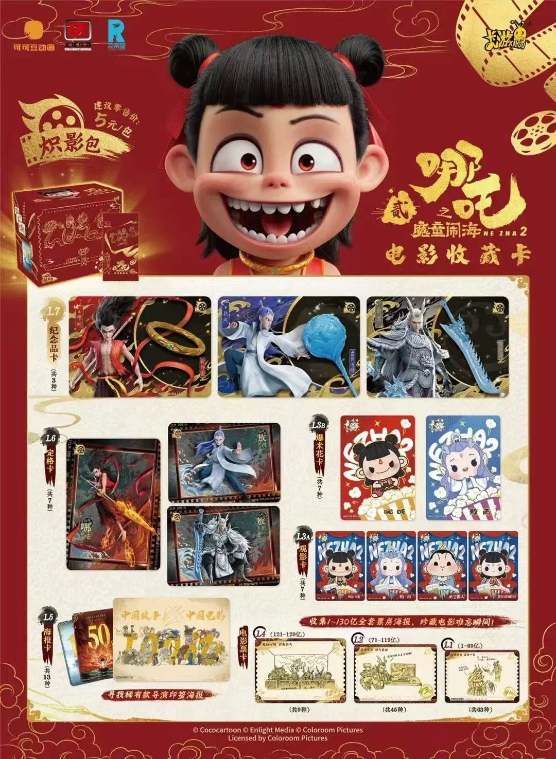 Nezha2 Movie Collector's Card-Chiying Pack-Vol.1 (Box of 20)
