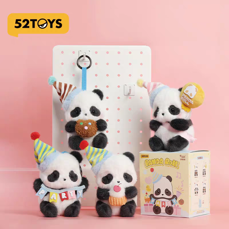 Panda Roll Party Series Plush Blind Box (Box of 4)