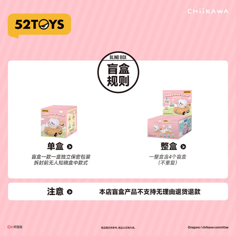 Chiikawa Happy Drive Series Blind Box (Box of 4)