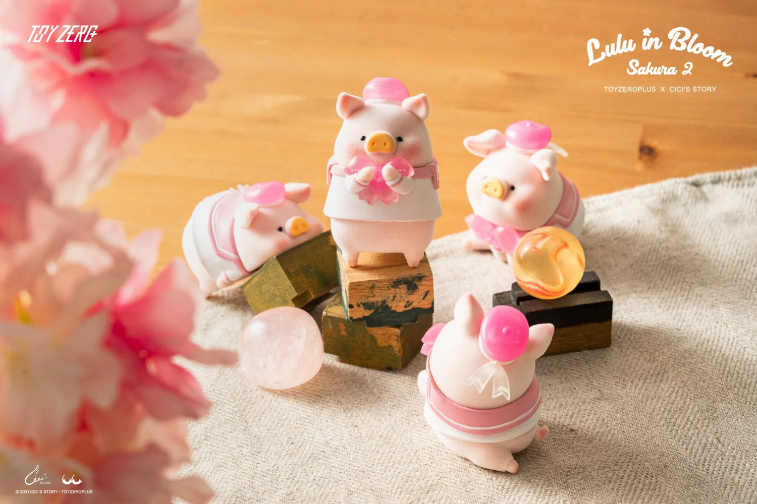 [PRE-ORDER] Lulu The Piggy-Lulu In Bloom Sakura 2 Series Blind Box (Box of 6)