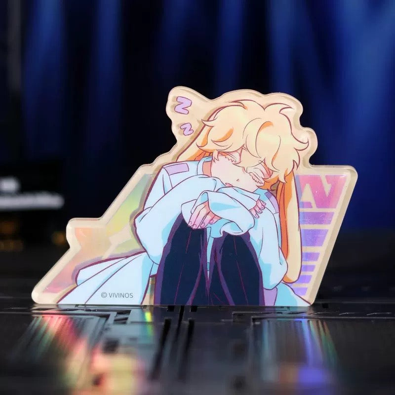 Alien Stage Rabbit Series Pixel Heart Acrylic Refrigerator Magnet Blind Box (Box of 6)