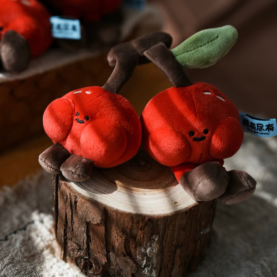 [PRE-ORDER] Lucky Orchard Series-Cherry Shaped Plush Pendant