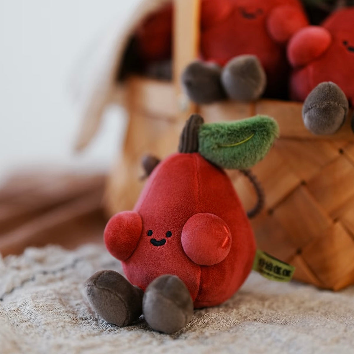 [PRE-ORDER] Lucky Orchard Series-Wax Apple Shaped Plush Pendant