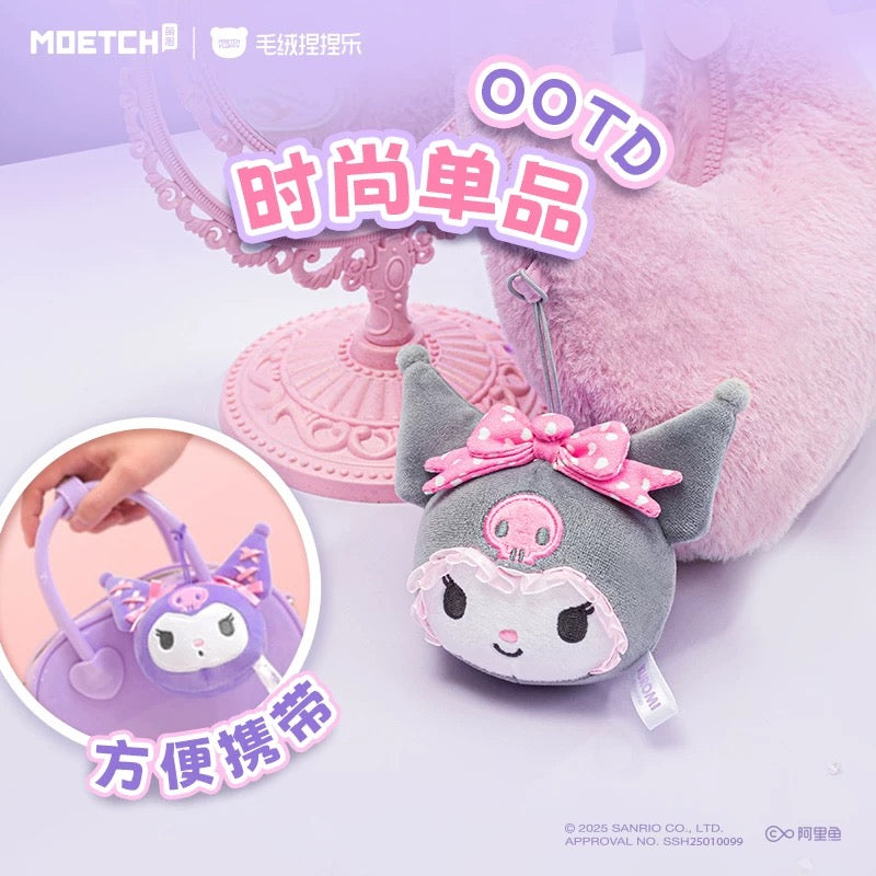 Kuromi Girl's Hair Accessories Series Plush Relaxing Toy (Box of 6)
