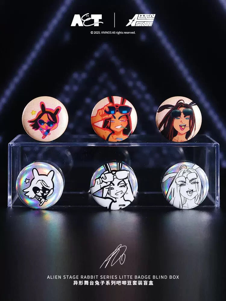 Alien Stage Rabbit Series Random Badge Blind Box (Box of 12)