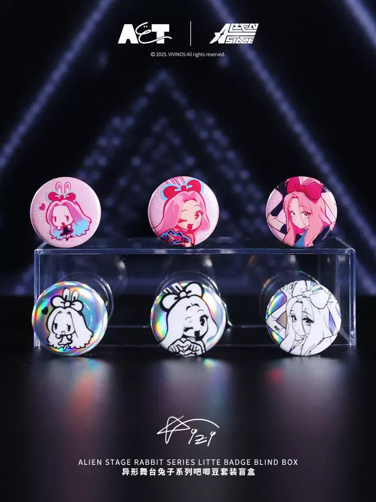 Alien Stage Rabbit Series Random Badge Blind Box (Box of 12)