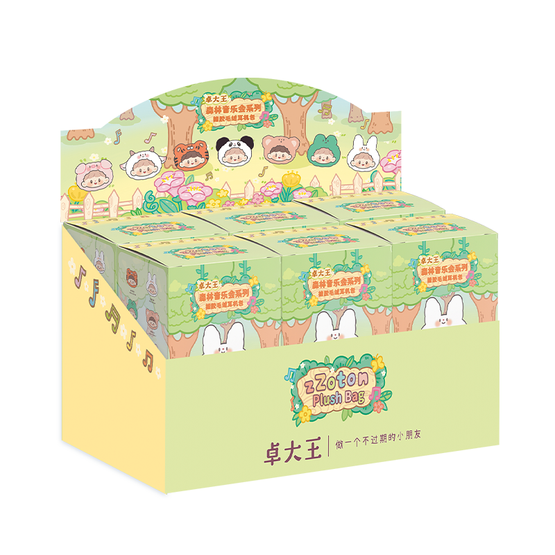 Zzoton Forest Concert Series Vinyl Plush Headphone Bag Blind Box (Box of 6)