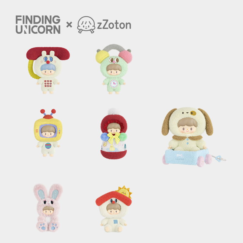 zZoton Happy Childhood Series Plush Blind Box (Box of 6)