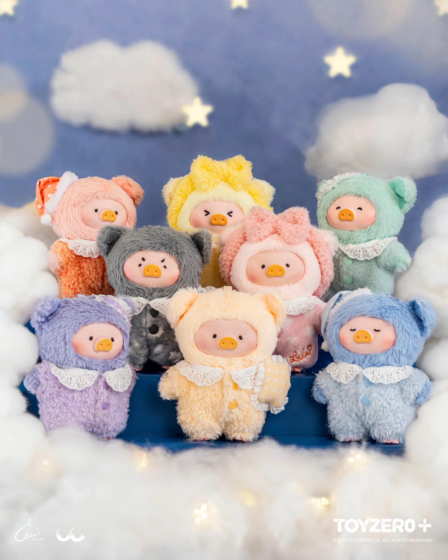 Lulu The Piggy-Lulu's Dreaming Wonderland Series Vinyl Plush Keychain Blind Box (Box of 6)
