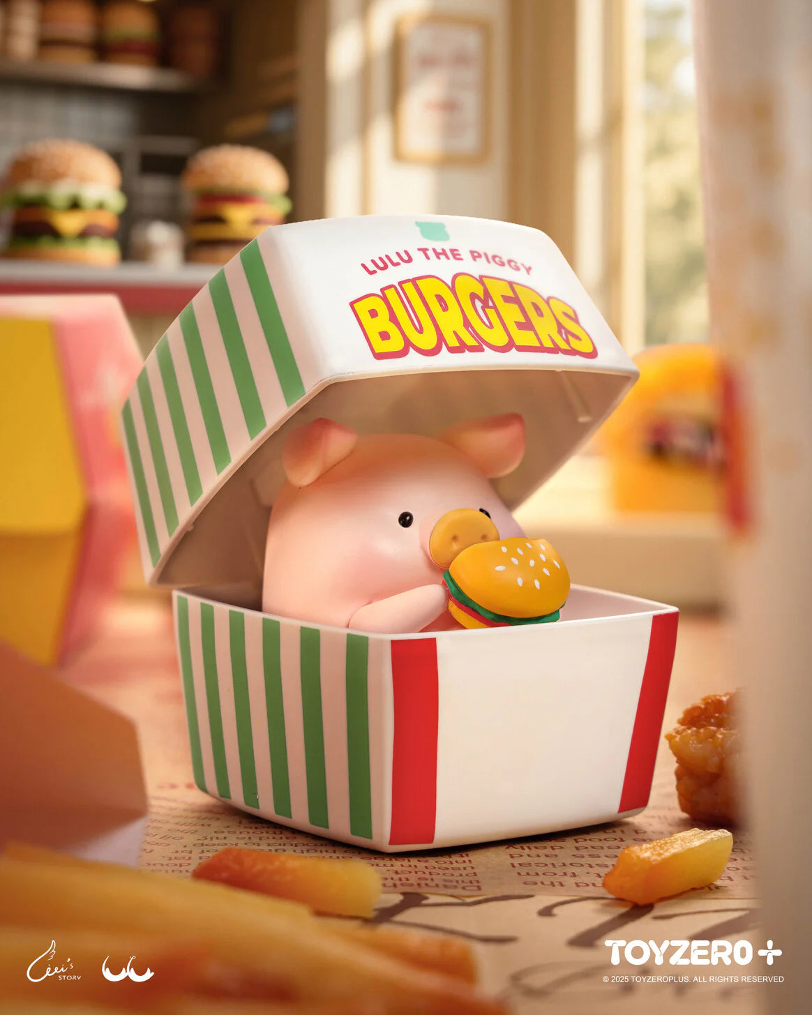 Lulu The Piggy-Burger Express Movable Series Blind Box (Box of 4)