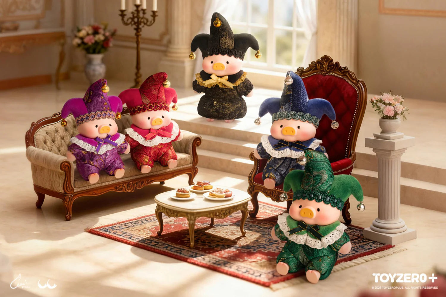 Lulu The Piggy- Triangel PVC Plush Keychain Blind Box (Box of 4)