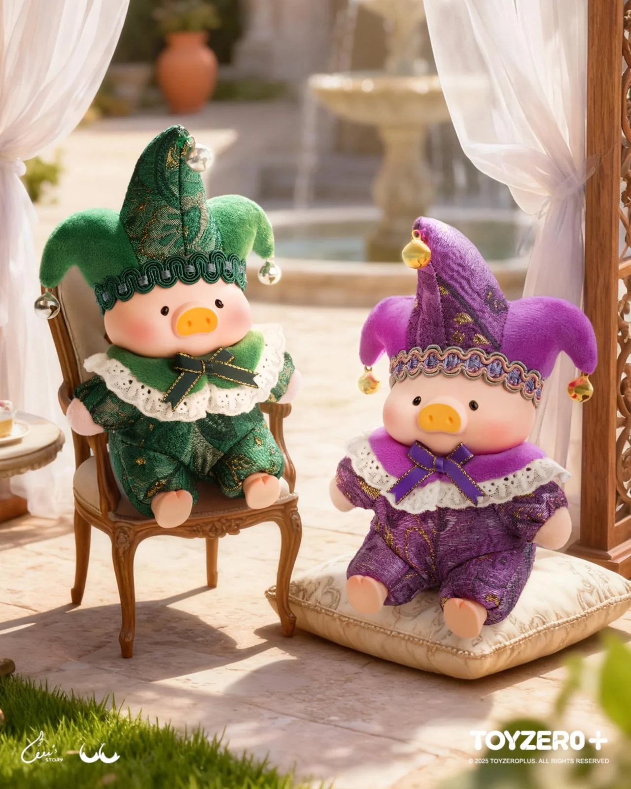 Lulu The Piggy- Triangel PVC Plush Keychain Blind Box (Box of 4)