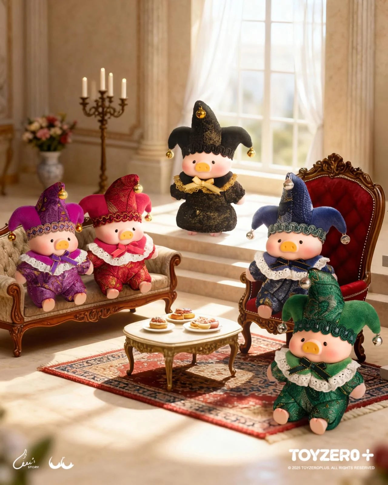 Lulu The Piggy- Triangel PVC Plush Keychain Blind Box (Box of 4)