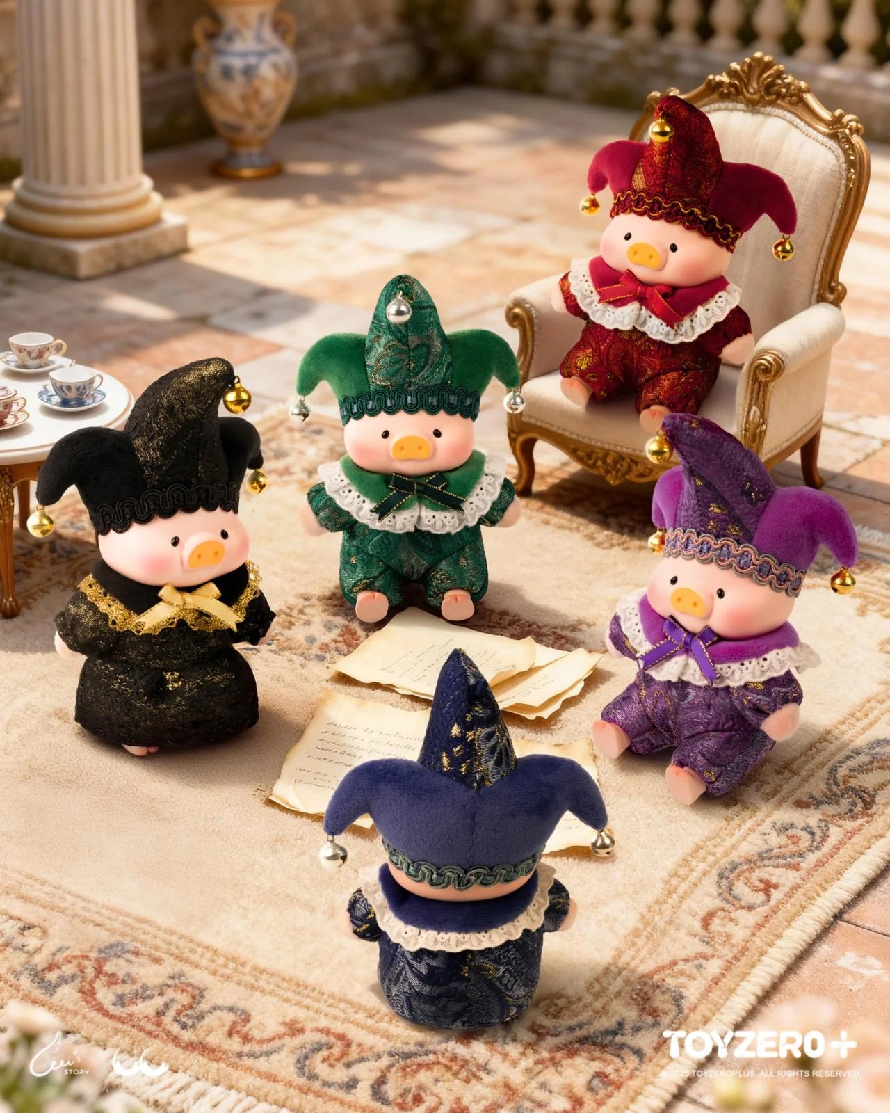 Lulu The Piggy- Triangel PVC Plush Keychain Blind Box (Box of 4)