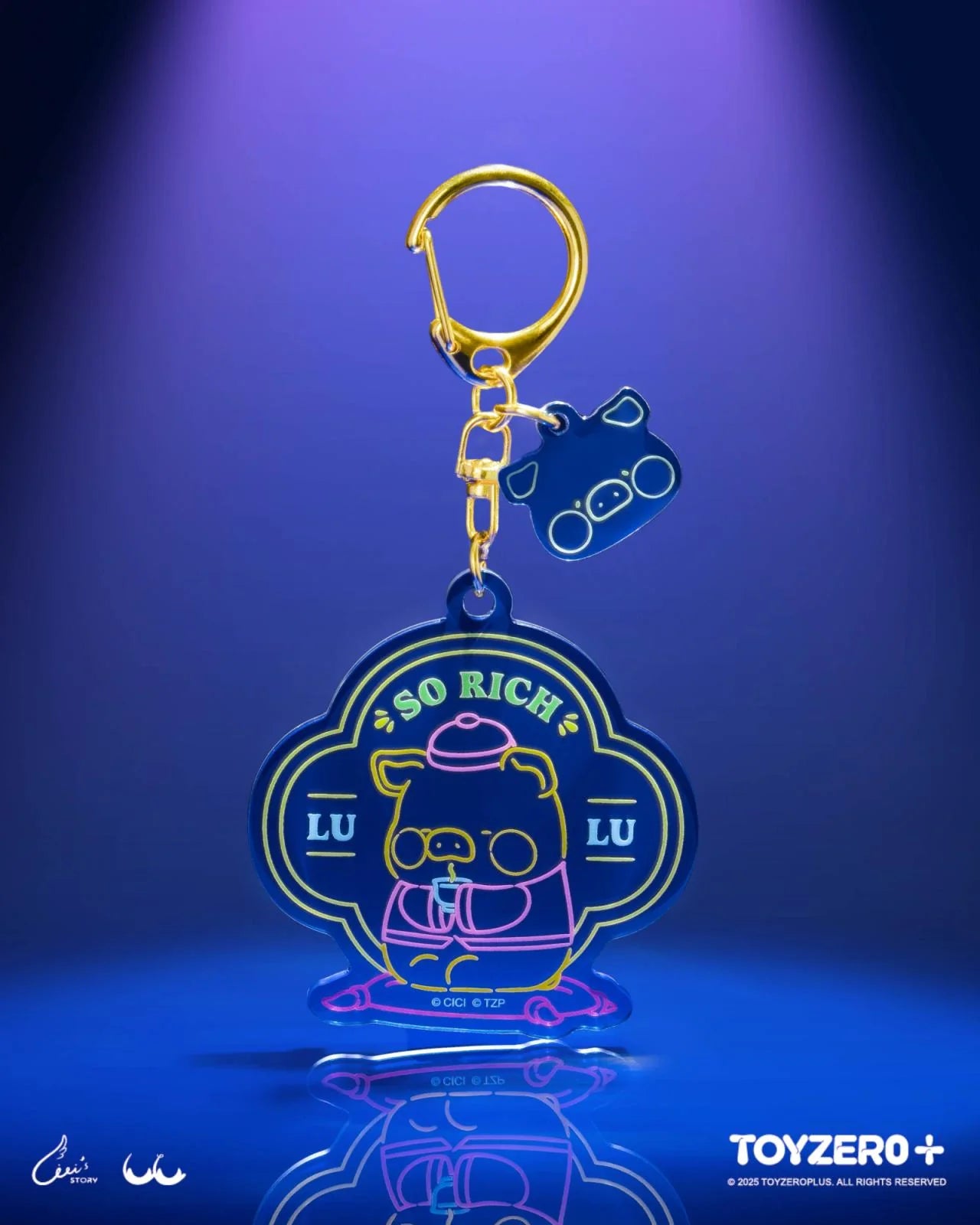 Lulu The Piggy Lu's Table-Staff Lulu's Daily Routine Acrylic Keychain Blind Box (Box of 8)