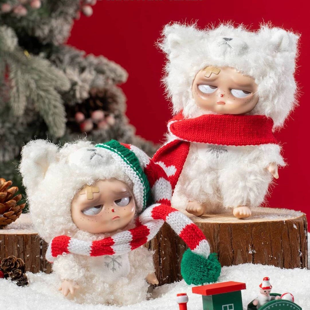 Sleepless Grumpipi Christmas Plush Blind Box Keychain (Box of 4)