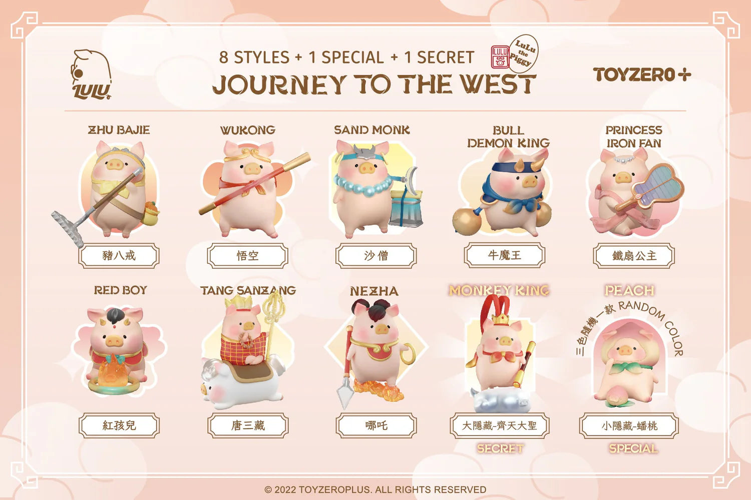 [PRE-ORDER] Lulu The Piggy-Journey to The West Series Blind Box (Box of 8)