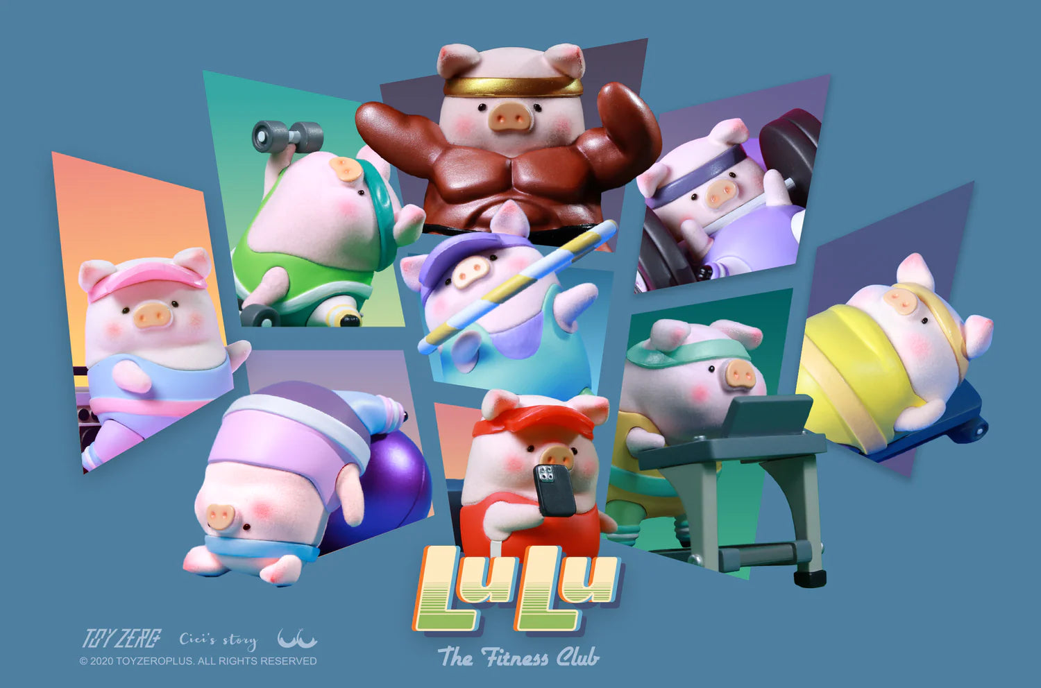 [PRE-ORDER] Lulu The Piggy-Fitness Club Series Blind Box (Box of 8)