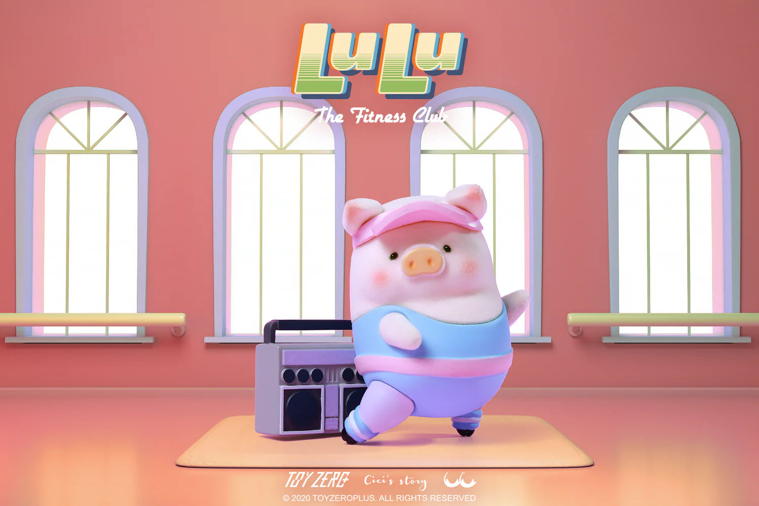 [PRE-ORDER] Lulu The Piggy-Fitness Club Series Blind Box (Box of 8)
