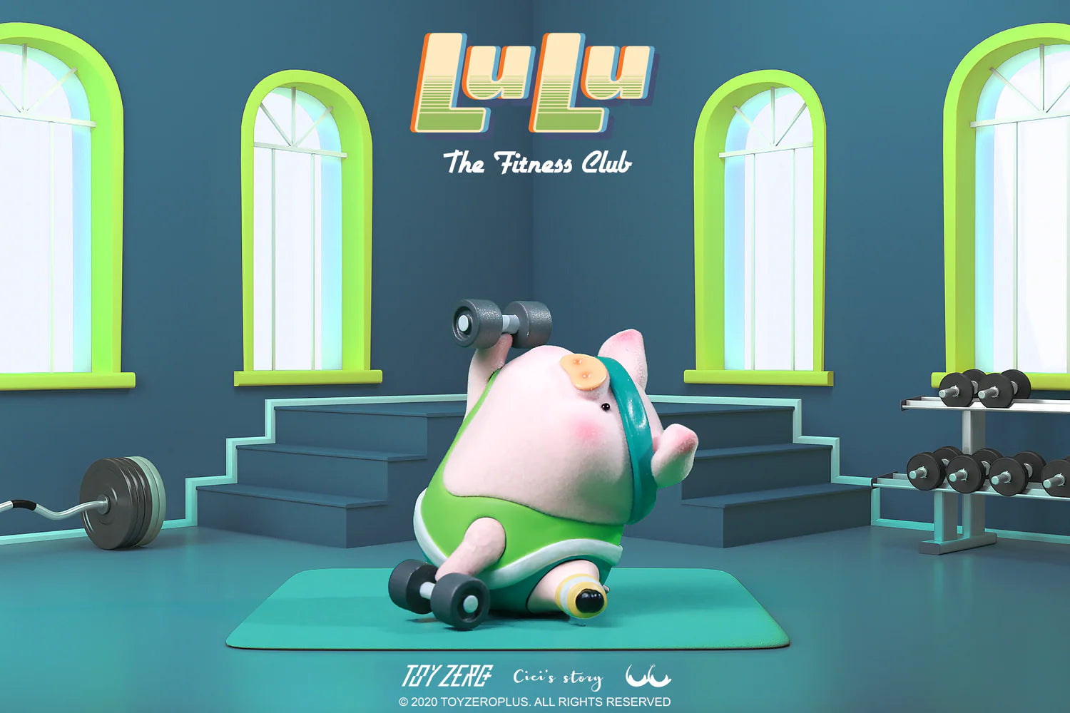 [PRE-ORDER] Lulu The Piggy-Fitness Club Series Blind Box (Box of 8)