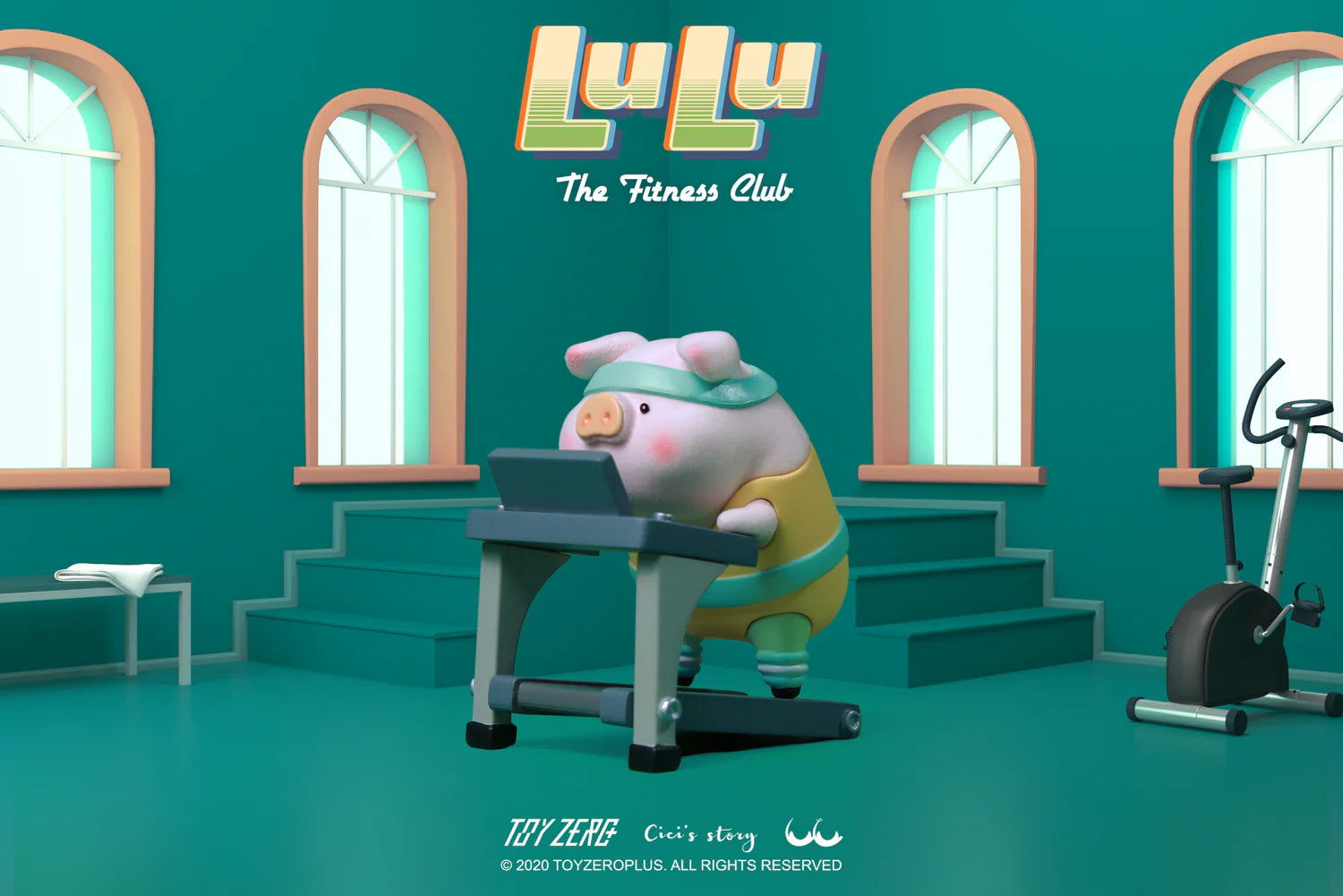 [PRE-ORDER] Lulu The Piggy-Fitness Club Series Blind Box (Box of 8)