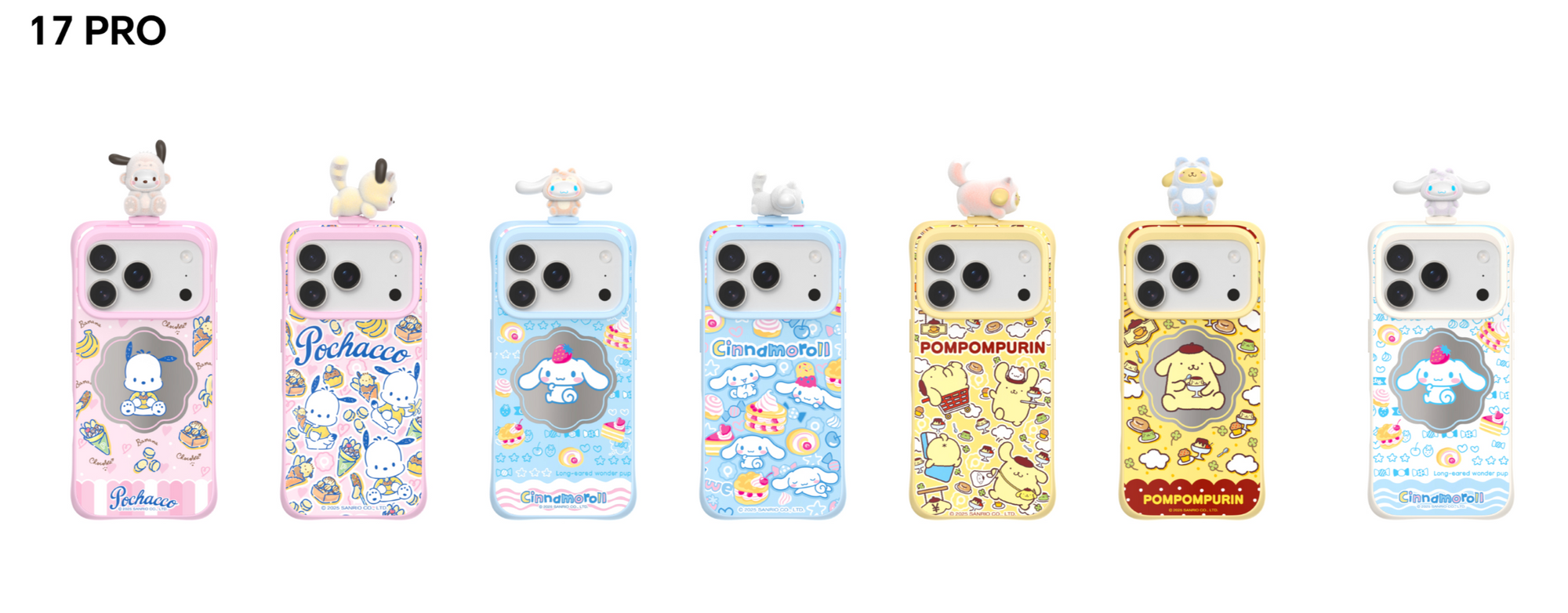 Sanrio characters Doggie Friends Sitting Series Phone Case iPhone 17 Pro (Box of 6)